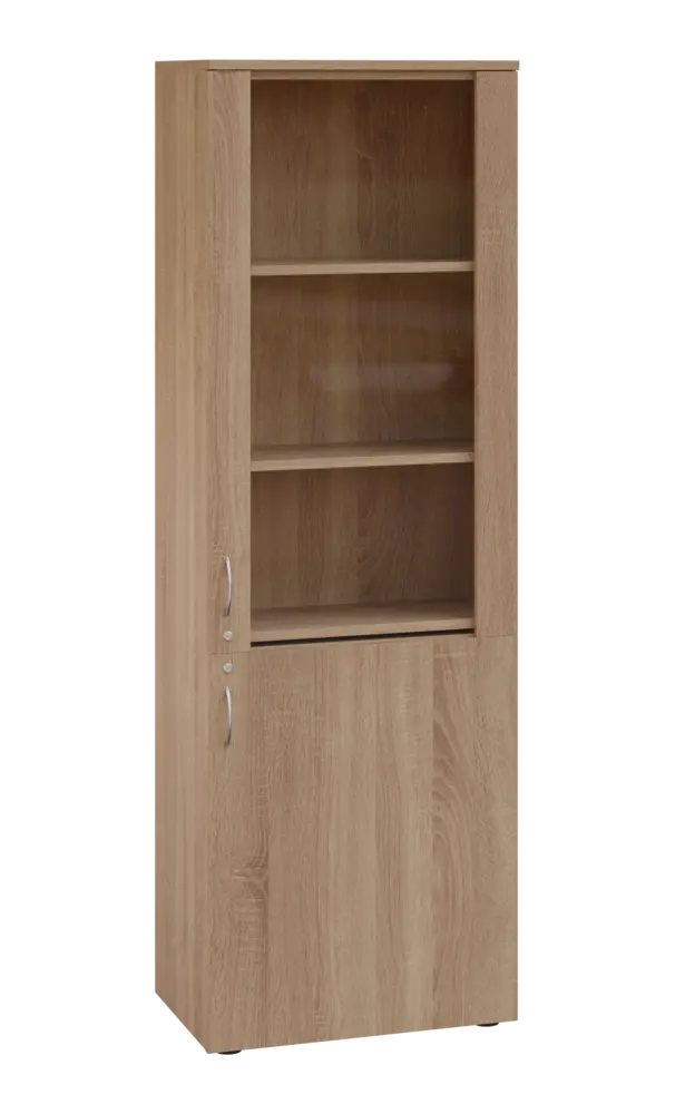 LE - 601 skříň léková prosklená, pravá, dub bardolino